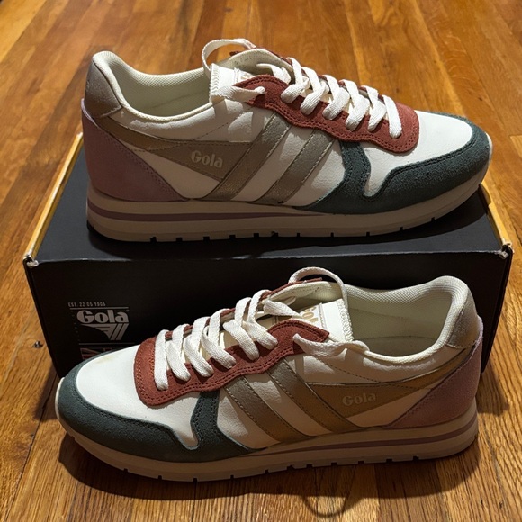Gola Daytona Quadrant White/Gold/Sage/Pink Women’s US 9 WD - Picture 1 of 5